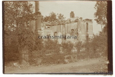 Orig. Foto zerstörtes Schloss ''La Folie'' in VIMY b. Arras Lens Frankreich 1.WK
