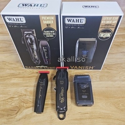 Wahl Cordless Black Magic Clip Clipper Detailer Trimmer Vanish
