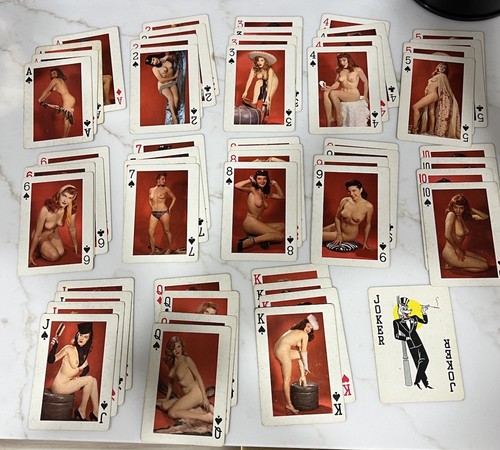 Art Studios 52 Card Deck, Pin-up Nude Playing Cards Vintage 1950’s Rare - Picture 9 of 10