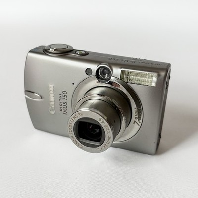 Canon IXUS 750 7.1MP CCD Digital Compact Camera Tested Working Case SD Card