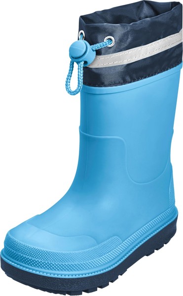 Playshoes Regenstiefel Unisex Kinder Gummistiefel, Blau Stulpe, 30 EU-image