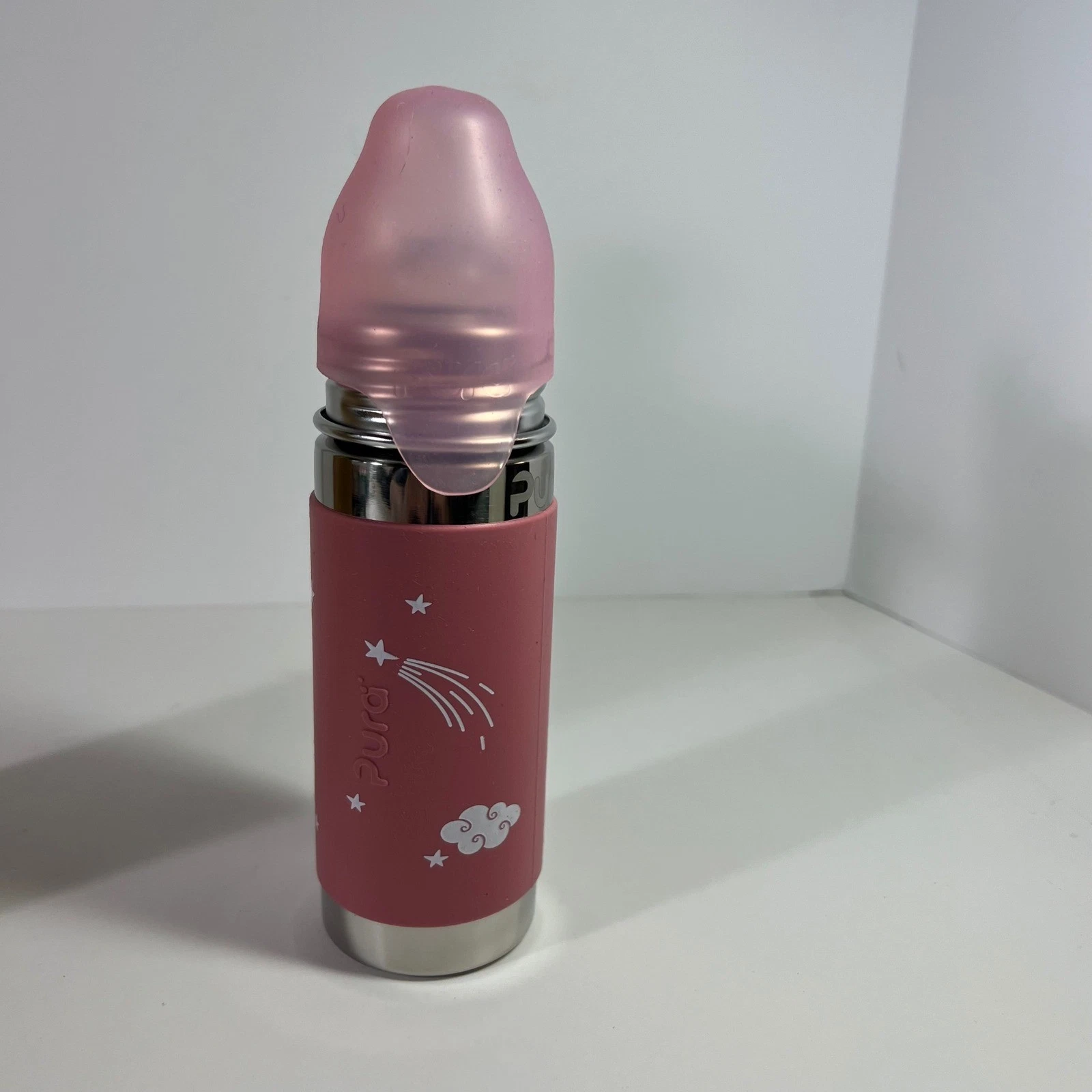 Pura Kiki Stainless Steel Kiddo Straw Cup Unicorn Insulated w Sleeve NIB 9oz