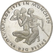 [#1049573] GERMANY - FEDERAL REPUBLIC, 10 Mark, Munich Olympics, 1972, Karlsruhe