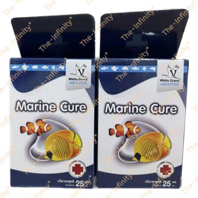 WHITE CRANE MARINE CURE BEHANDLUNG PFLEGE WEISSE FLECKEN PILZ OODINIUM FISCHE...
