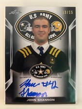 2016 Leaf U.S. Army All-American Bowl Tour AUTO Black #ATA-JS2 John Shannon #/15