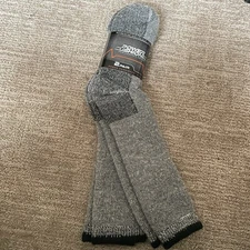 Mens 67% Heavyweight Wool Tall  Boot Sock 2 Pr Pack