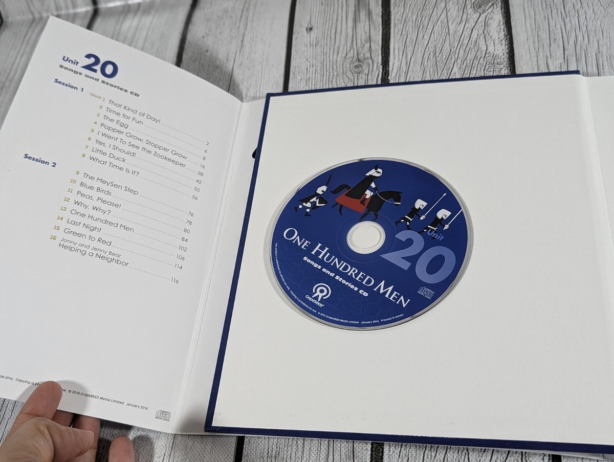 English GrapeSeed Unit 20 Book & CD - One Hundred Men- Songs and