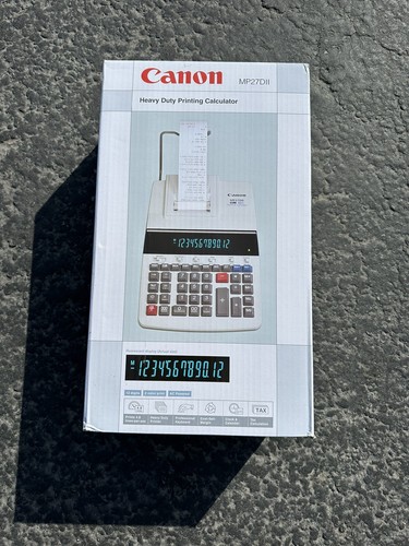 Canon 12-Digit Calculator w/Printing 8-7/8"x13"x3" Beige MP27DII