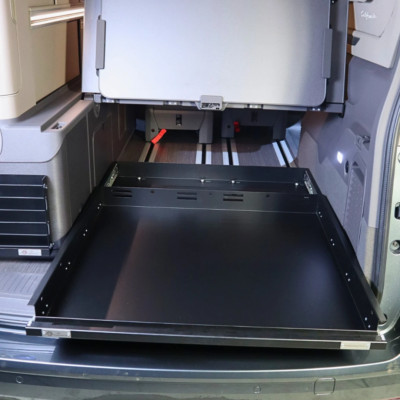 Heckauszug VW T7 New California Ocean Coast Van Vagabunden Schwerlastauszug