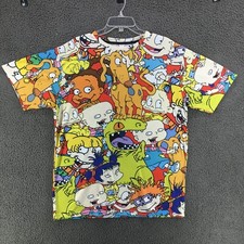 VTG Rugrats All Over Print Characters Print No Size Tag AOP XL By Measurements