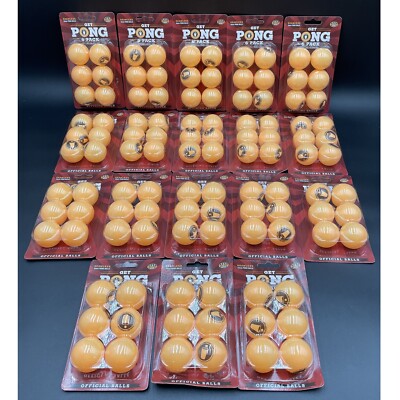 Case of 18 Packs of 6 Beer Pong Balls Seamless 40mm Tru Arc Series Official