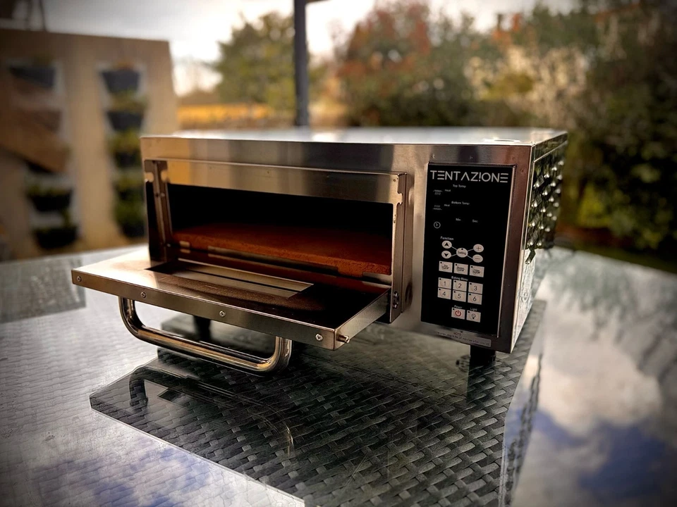 Forno per pizza elettrico Tentazione Digitale 2800w 500c Biscotto 41.5x41.5cm - Bild 2 von 4