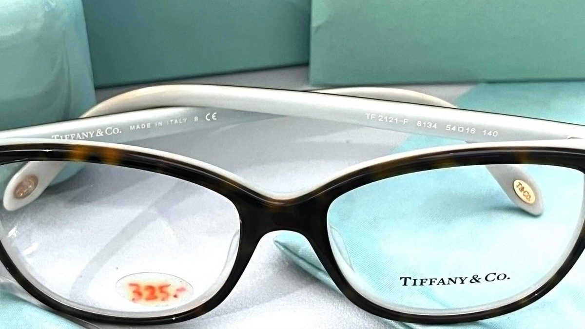 Tiffany & Co TF2121-F 8134 Square Havana Blue Eyeglasses Tiffany & Co TF2121-F 8134 Square Havana Blue Eyeglasses