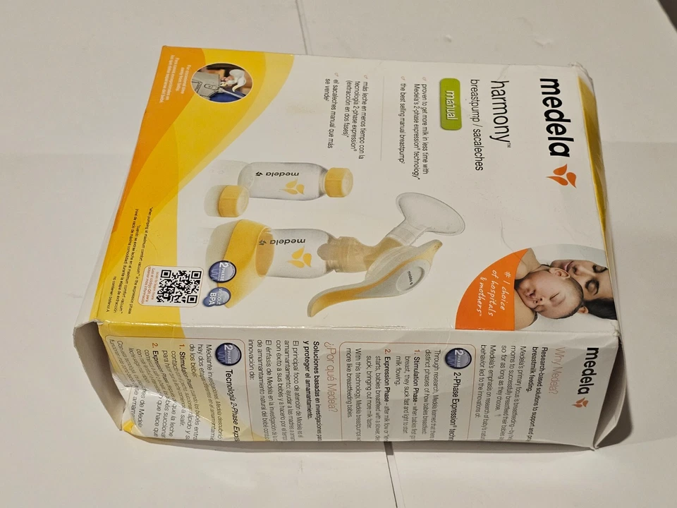 Medela 67186 HARMONY Manual Milk Breast Pump 2-Phase Portable NEW NIB SEALED - Image 3 of 4