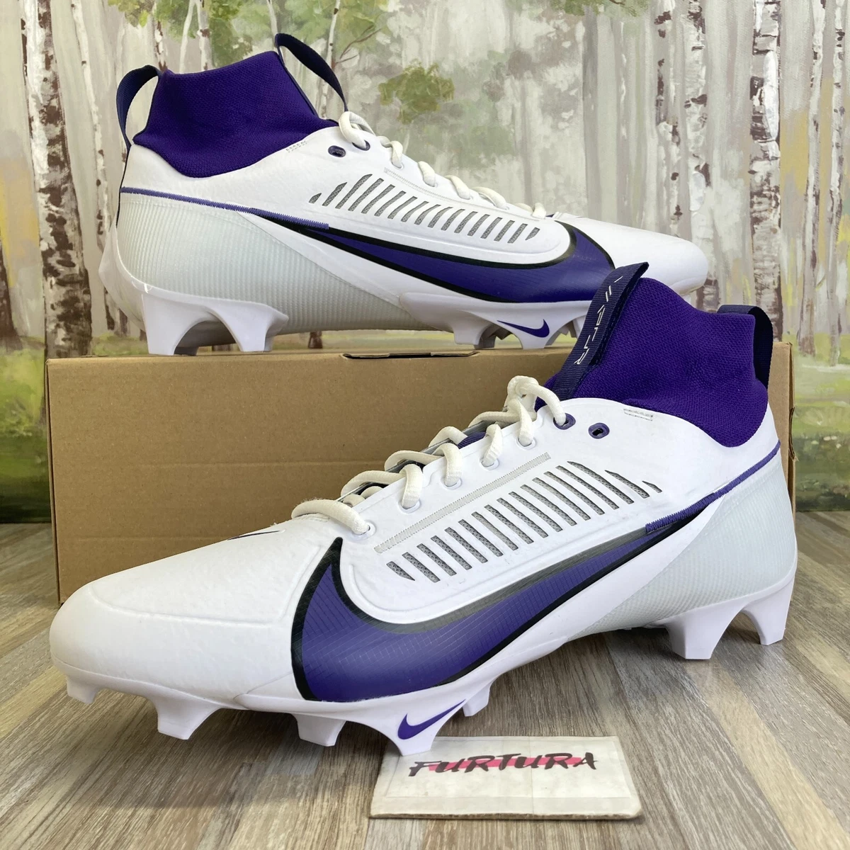 Nike Vapor Edge Pro 360 2 TB White Purple FJ1581 150 Men s Size 14