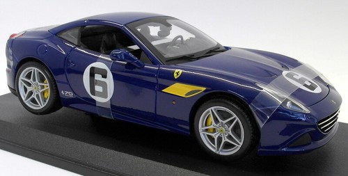 Burago 1/18 Scale Diecast - 18-76104 Ferrari California T 70th Anniversary Blue - Picture 4 of 5