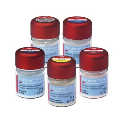 DUCERAM KISS BONDING PORZELLAN PULVER - OPAL/OPAK/DENTIN 20G + 75G