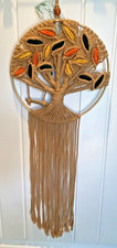 Tree of Life Dreamcatcher, Macrame Wall Hanging Handmade Woven Boho MCM Dream