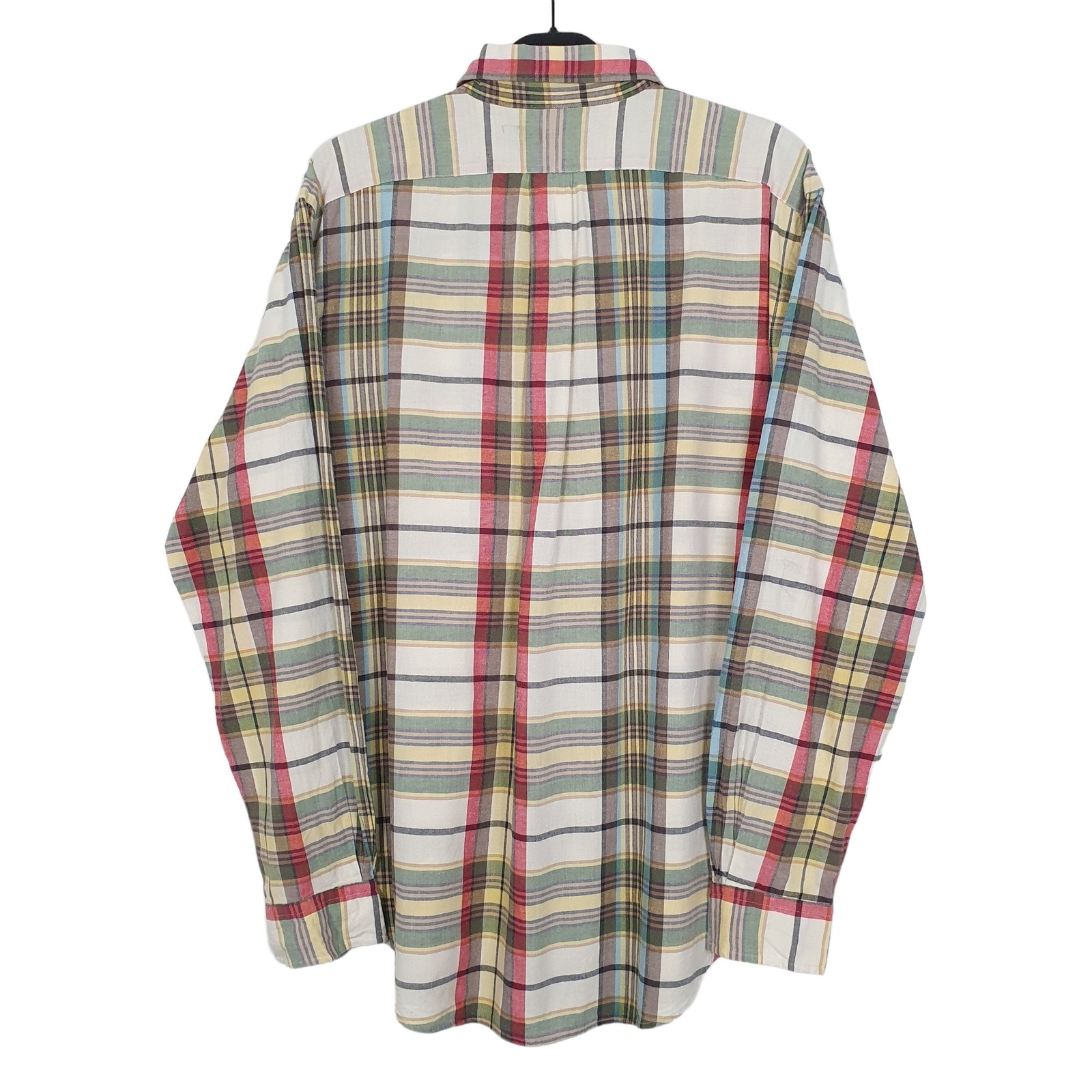 RALPH LAUREN Beige Check Shirt Classic Fit Long Sleeve Casual Mens L image 3