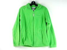 Columbia Sportswear Green Fleece Athletic Jacket Womens S