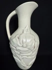 Vintage Redwing Pottery Pitcher Magnolia Flower Ivory 11 1/2" Tall