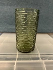 Vintage Anchor Hocking Soreno Avocado Green a Tumblers 5" 12 oz.