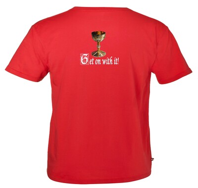 Men's Parody T-Shirt: Monty Python: Holy Grail Get On With It