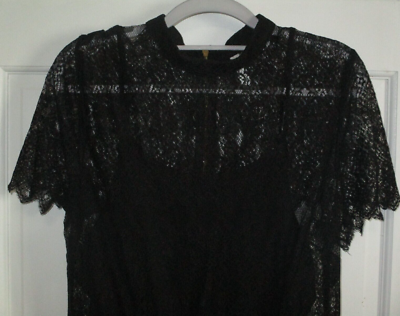 New Kensie Black Lace Dress Size L Juniors Lined Gold Zip Cocktail Party Formal | eBay New Kensie Black Lace Dress Size L Juniors Lined Gold Zip Cocktail Party Formal | eBay