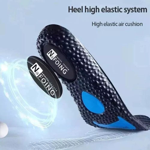 9D Memory Foam Sports Orthopaedic Massage Insoles For Shoes Women Men Breathable - Picture 8 of 19