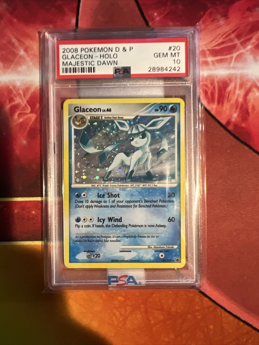 PSA 10 Glaceon 20/100 Majestic Dawn- 2008 DP Holo- Low Pop PSA 10 Glaceon 20/100 Majestic Dawn- 2008 DP Holo- Low Pop