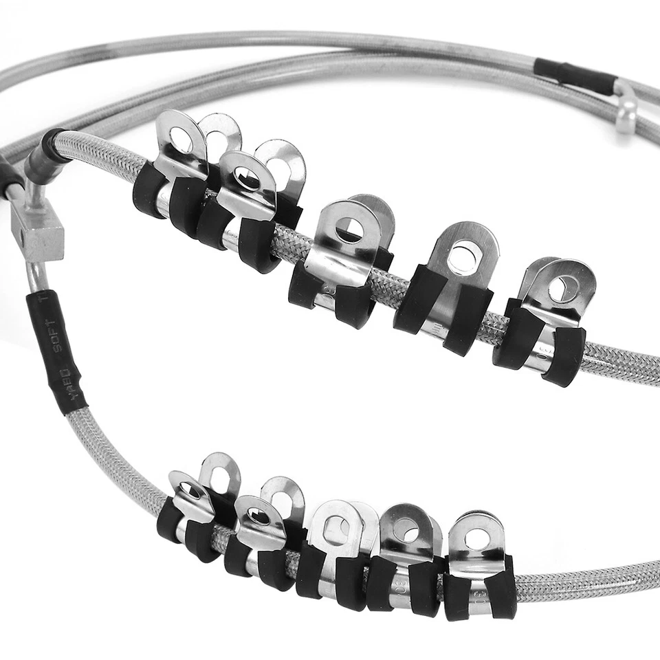 72'' Front Braided Brake Hose Line Kit For 2017-2023 Can-Am Maverick X3 Turbo - Image 4 of 4