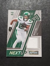 2022 Panini Playbook Next Up 🔥#NU-14 Breece Hall RC Gold 08/10 patch NY Jets🔥