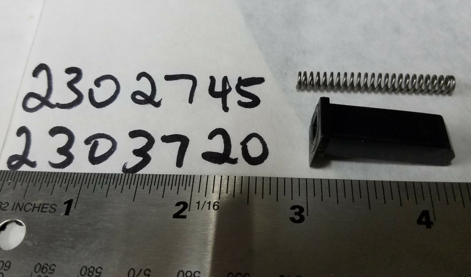 Release Button #2303720 & Spring #2302745 Turbo 65