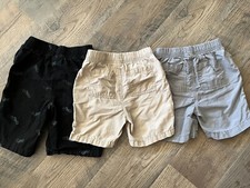 JUMPING BEANS 365 KIDS GARANAMALS Boys Shorts Lot of 3 Black Gray Tan size 5