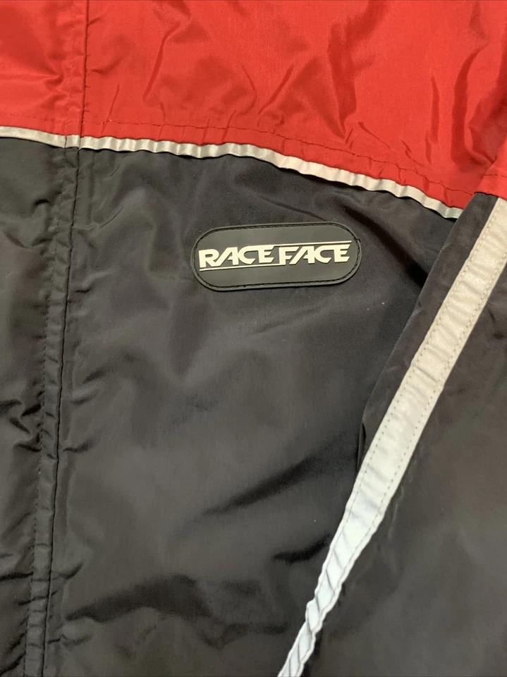VTG Race Face Technical Togs Long Sleeve Jacket Windbreaker Bike XL Black/Red - Image 4 of 4