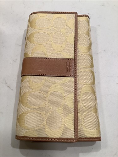 Coach Signature Hampton Umhängetasche Gelb Tasche F13070 & Geldbörse Neu - Bild 7 von 18