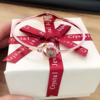 New Arrival Crystal 100 Languages I Love You Bracelet Romantic Gift For  Love