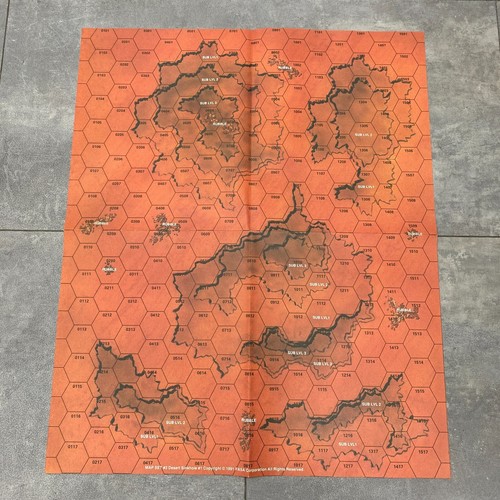 BATTLETECH MAPS PACK 1991 X 8 FASA CORPORATION HEX TILES GAME MATS WARGAMING - Picture 6 of 17