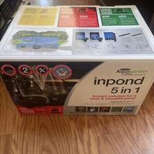 Pennington Aquagarden Inpond 5 in 1 Pond Fountain UV Clarifier Filter LED 300gal