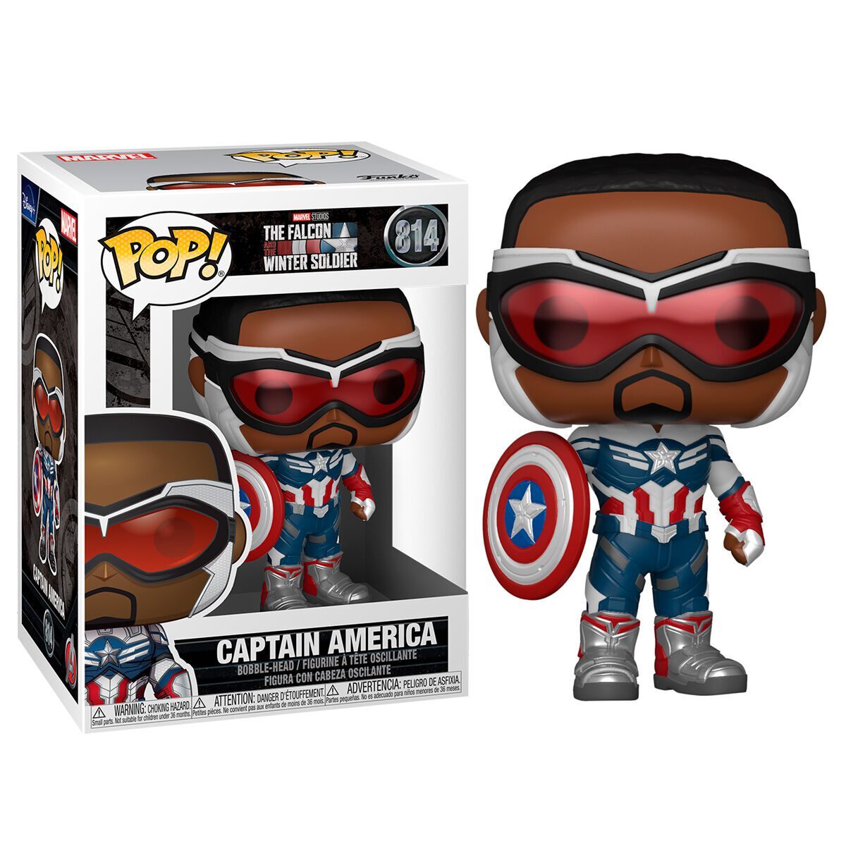 Funko Pop グルート&ヴィジョン&サノス&キャプテンマーベル Funko Pop Marvel The Falcon & Winter Soldier 814 Captain