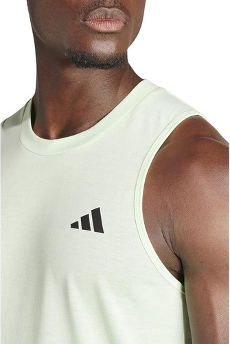 Adidas Train Essentials Sleeveless T-Shirt Men's MT Semi Green Spark Black 3 XL - Picture 3 of 4