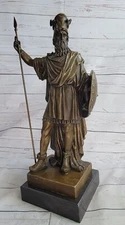 Cyrus the Great Persian King Bronze Sculpture Marble Base Statue Art Deco Sale
