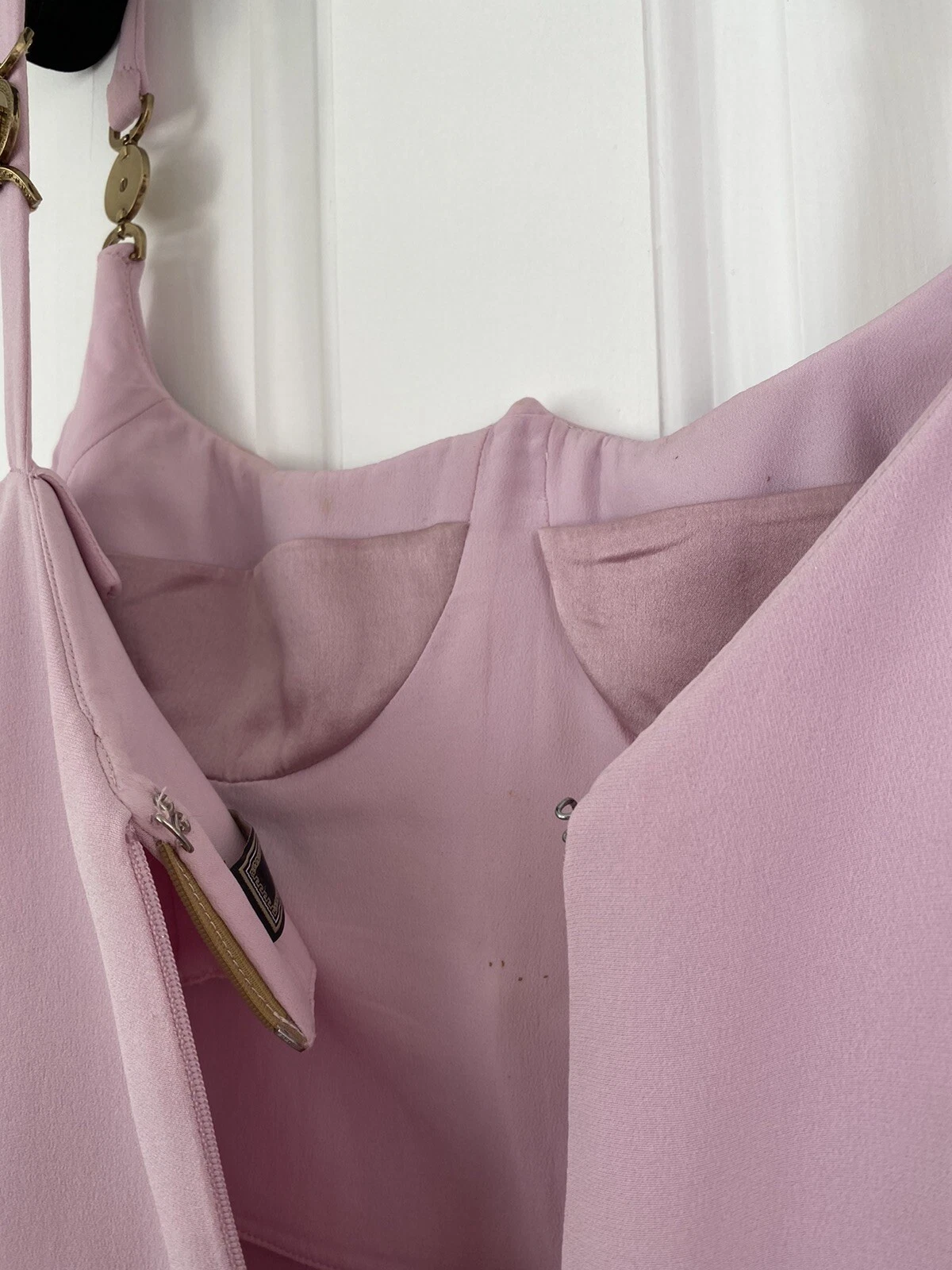 Abito couture rosa Versace taglia UK 10 indossato una volta