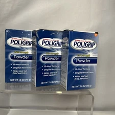 Super PoliGrip POWDER 12hr hold 1.6oz  ( 3 pack )  