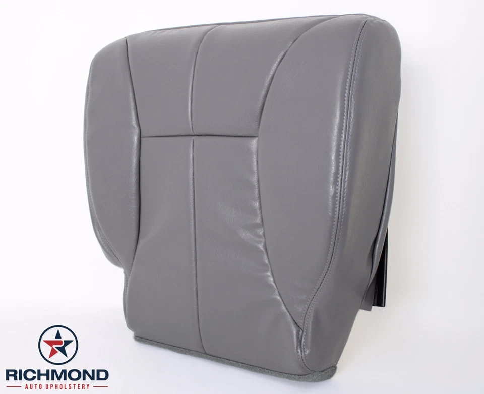 Cubierta de asiento de cuero inferior del lado del conductor gris para Dodge Ram 3500 SLT 1998-2002 Foto 4 de 4