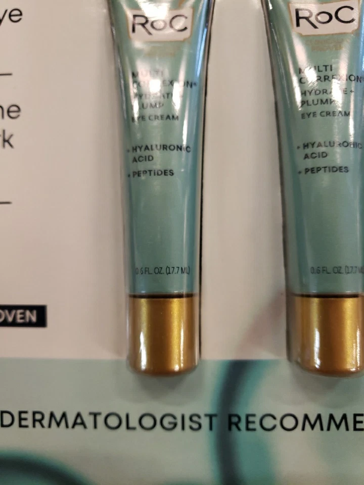 Crema de ojos RoC hidratada y regordeta 0,6 oz paquete de 3 CAJA ABIERTA Foto 2 de 3