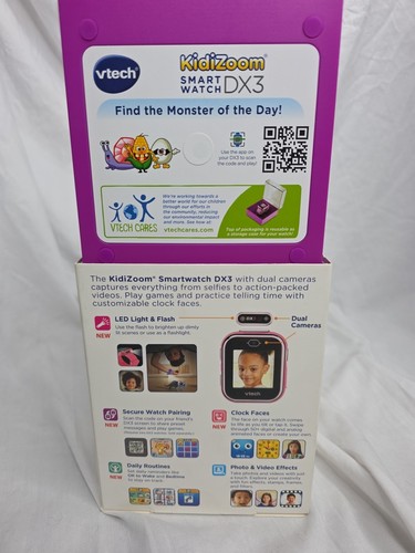Reloj inteligente para niños Vtech Kidizoom DX3. Pantalla táctil, rosa (ABD) - Imagen 2 de 5