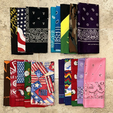 Bandana Mixed Lot 18 Elephant Hav-A-Hank Wamcraft Unbranded Paisley Camo USA  