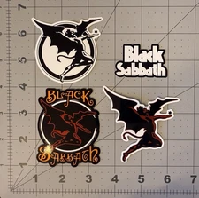 Black Sabbath Ozzy Osbourne Stickers 4 Sticker Lot Hard Rock Heavy Metal