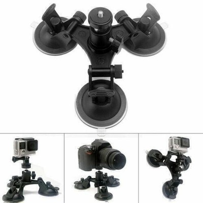 Dreifache Saugnapfhalterungen für GoPro Hero 3+ / 4/5 Go Pro HD Kamerazubehör